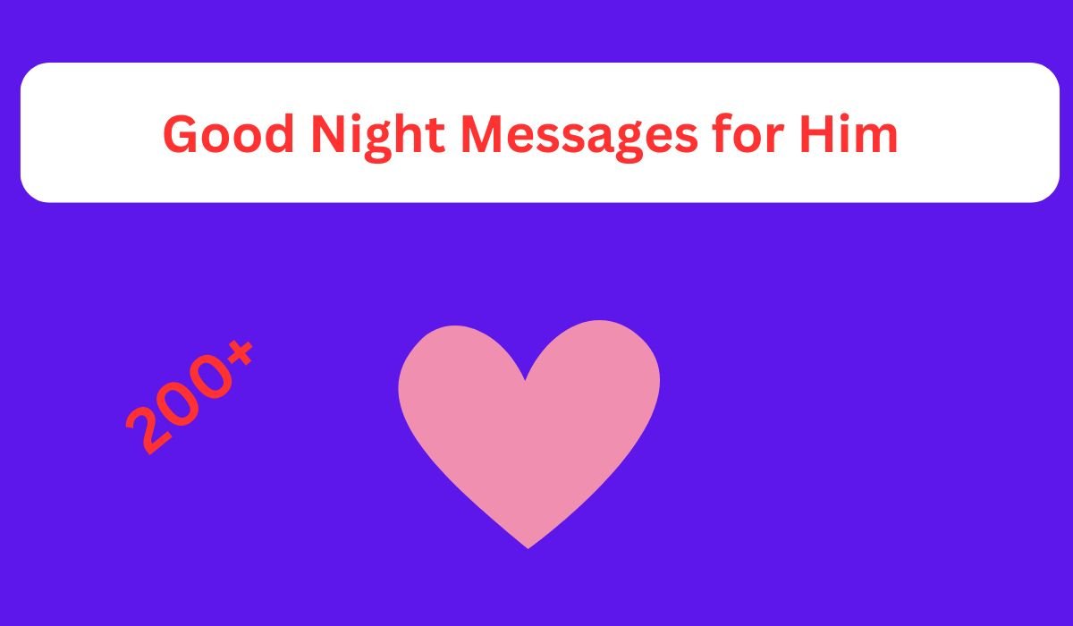 good night messages for him