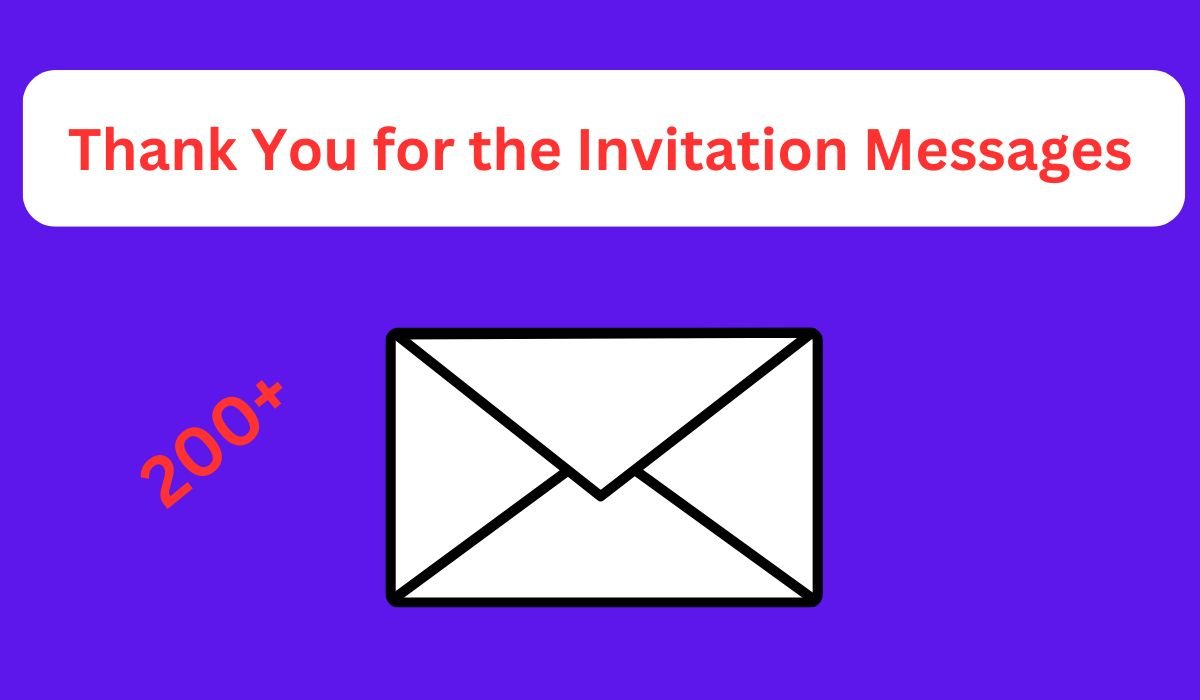 Thank you for the invitation message